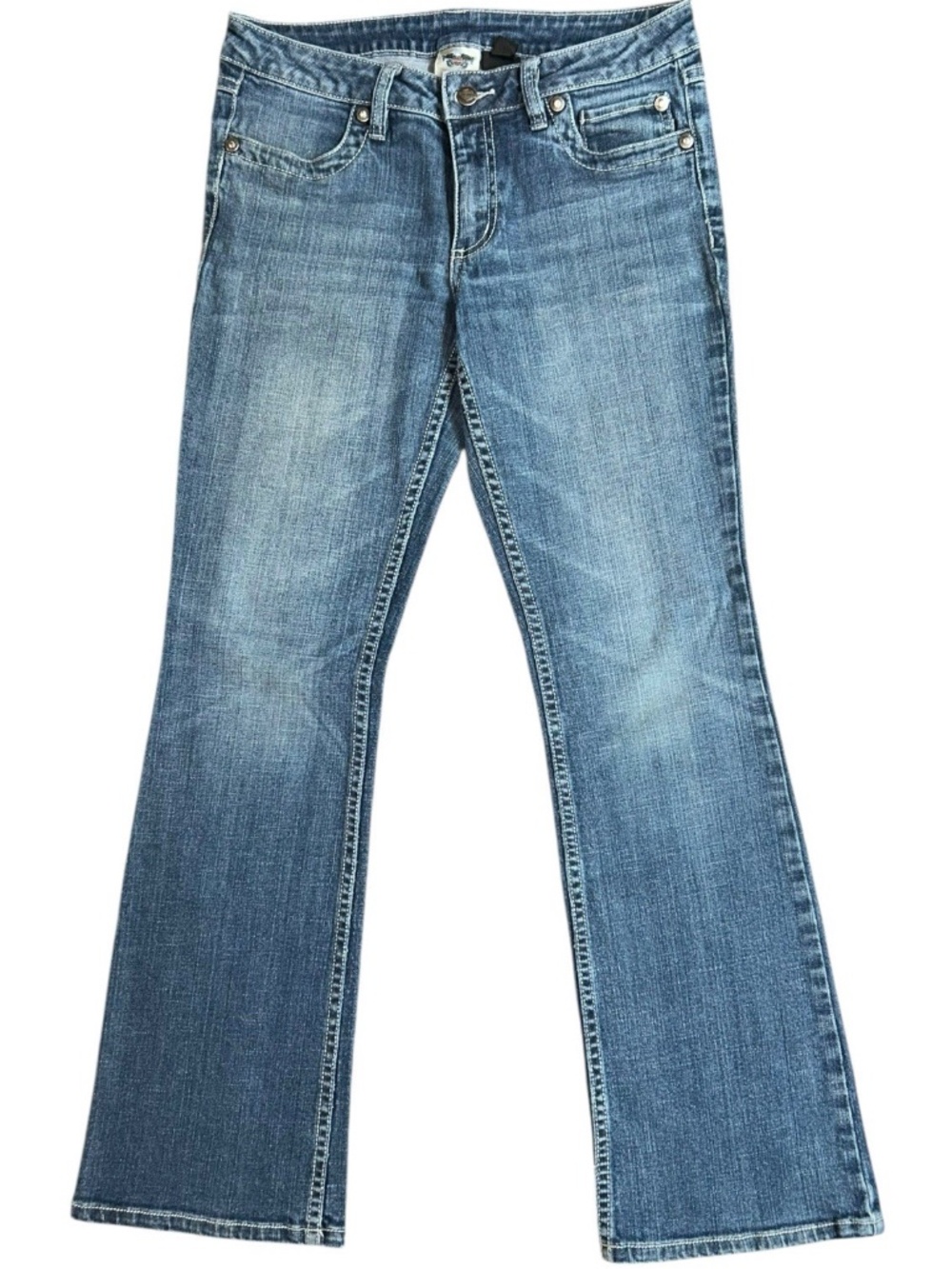 Harley-Davidson Women’s 6 Low Rise Boot Cut Denim Jeans Bling Accents